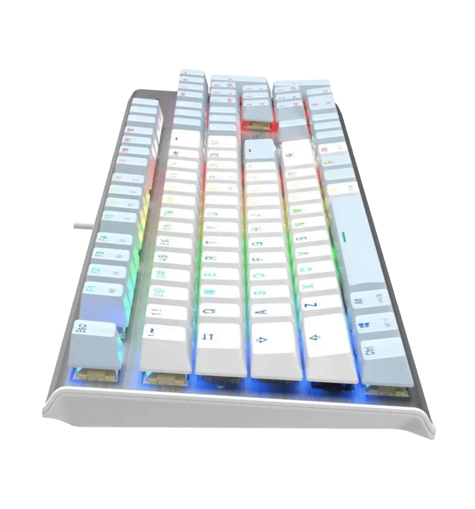 Клавіатура ігрова механічна A4-Tech FS100 (Icy Blue), USB, сріблястий