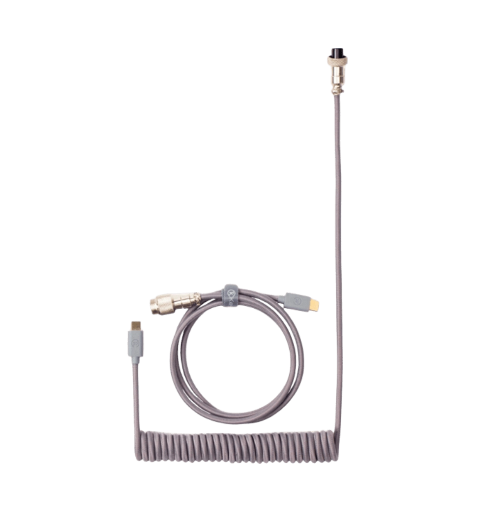 Кабель Type-A/Type-C Keychron Coiled Cable Grey