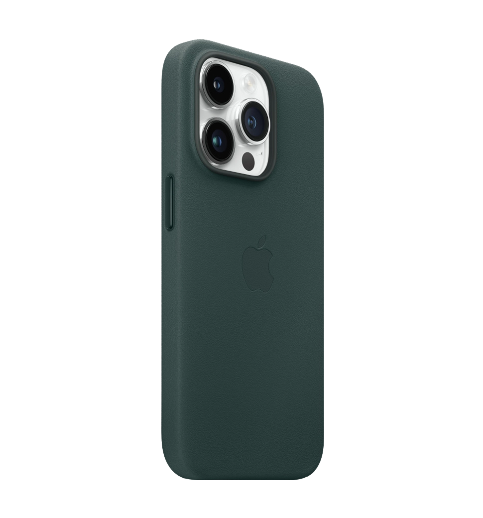 Чохол шкіряний iPhone 14 Pro Leather Case with MagSafe Forest Green (MPPH3)