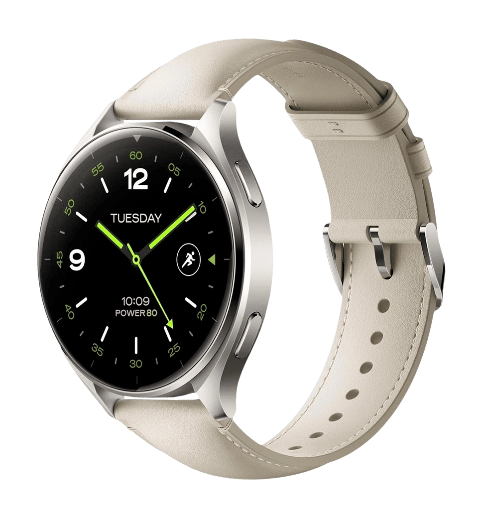 Смарт-часы Xiaomi Watch 2 Titan Gray Case White Leather Strap (BHR9306GL)