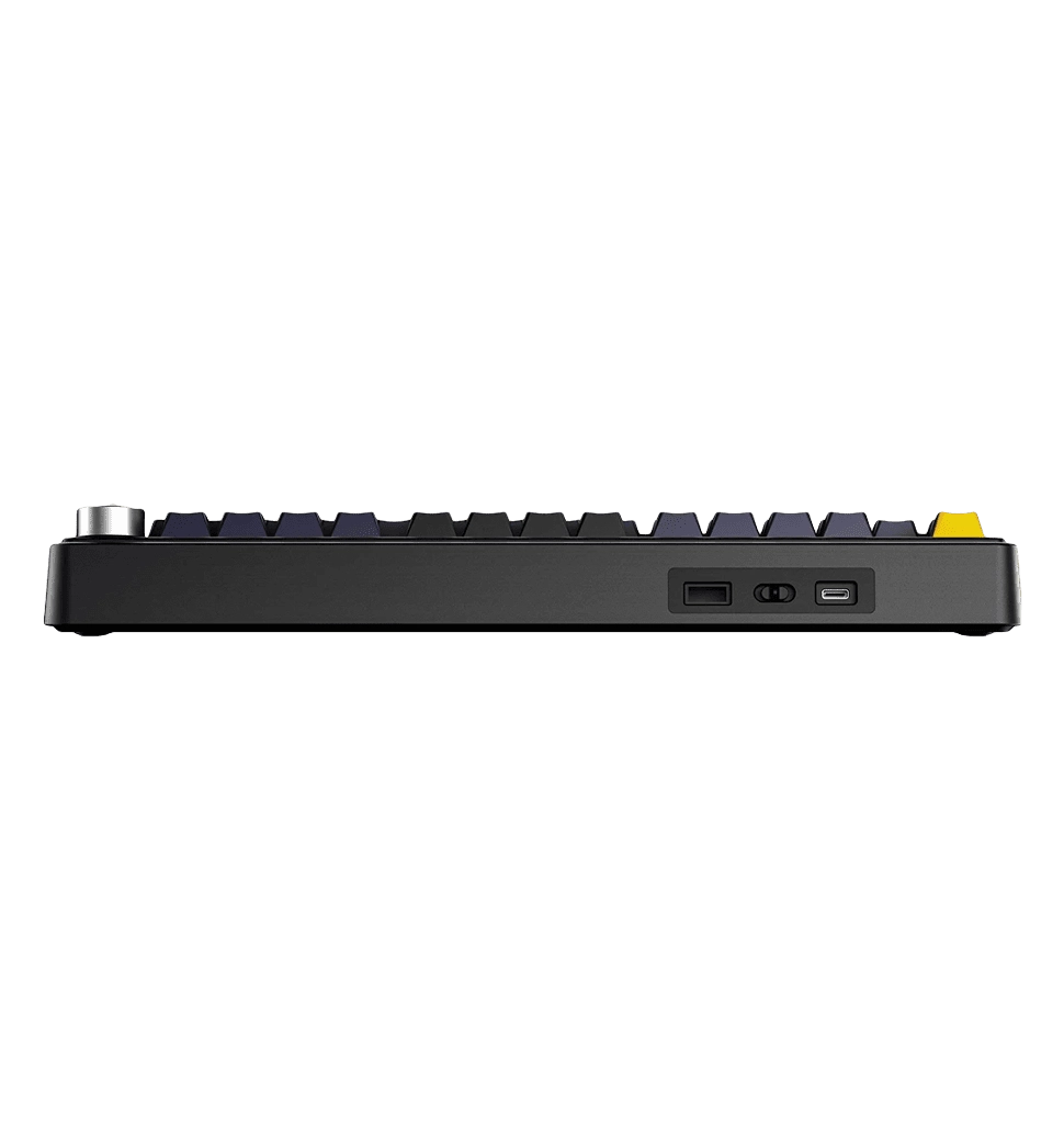 Ігрова клавіатура бездротова AULA F75 Gasket Greywood V3 switch Hot-Swap, PBT, 2.4G wireless, BT, black