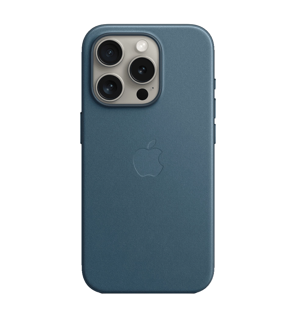 Чехол iPhone 15 Pro FineWoven Case with MagSafe - Pacific Blue (MT4Q3)