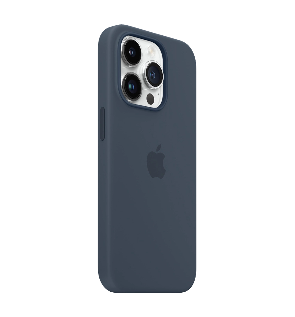 Чехол Силиконовый iPhone 14 Pro Silicone Case with MagSafe Storm Blue (MPTF3)