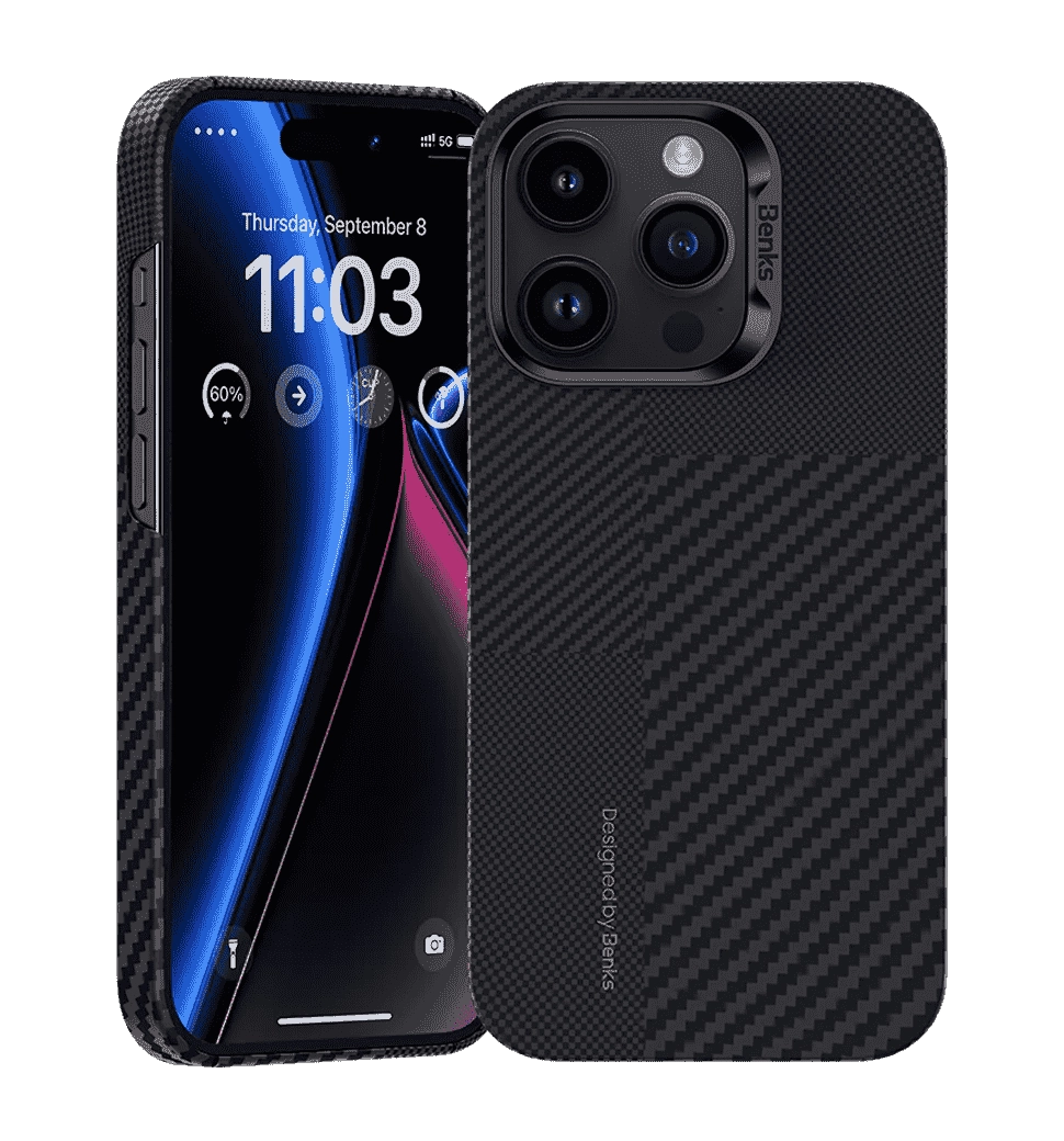 Чехол Benks MagneticMontage Kevlar ArmorAir Case iPhone 15 Pro Max Black