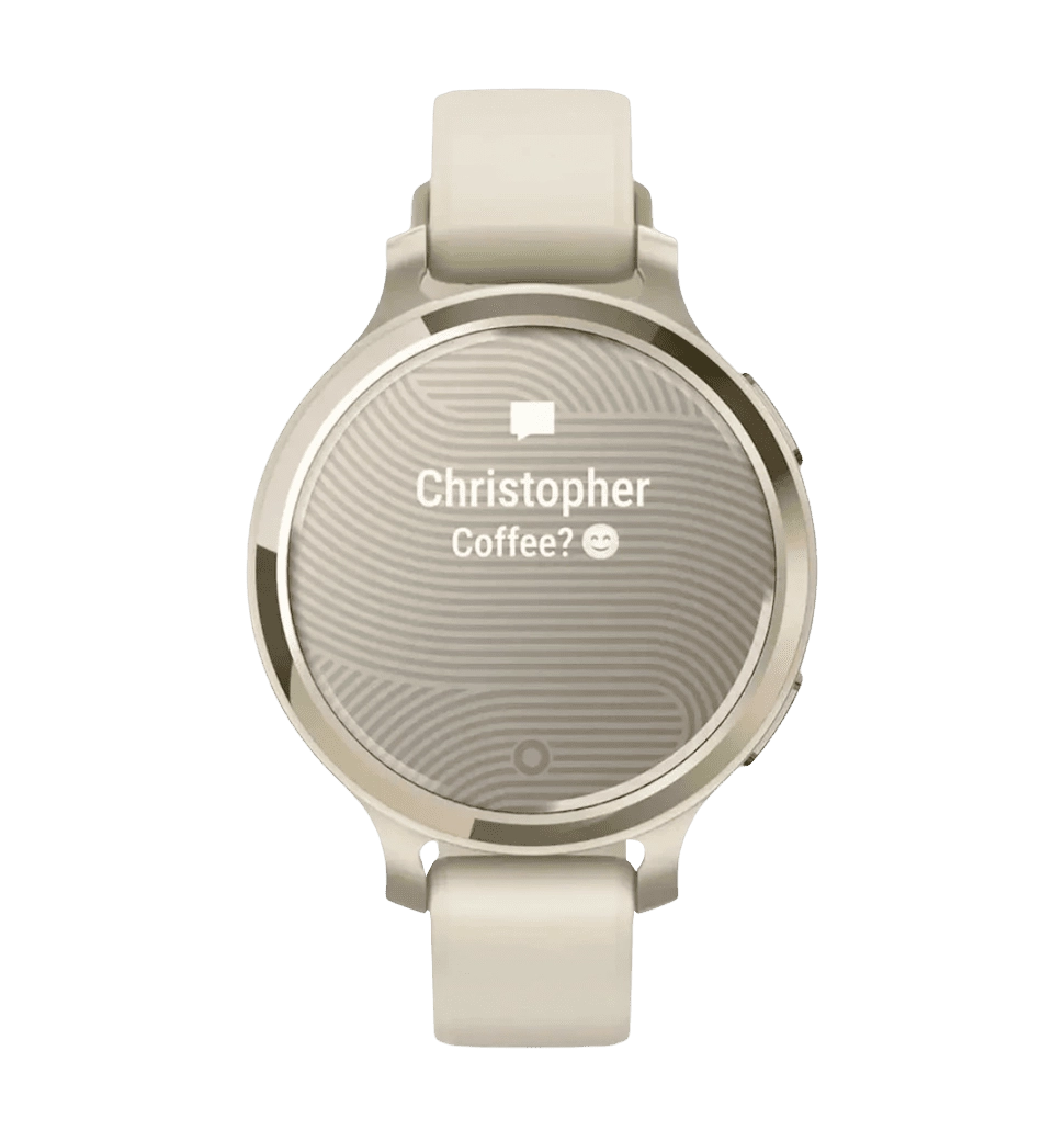Смарт-годинник Garmin Lily 2 Active Lunar Gold with Bone Silicone Band (010-02891-00)