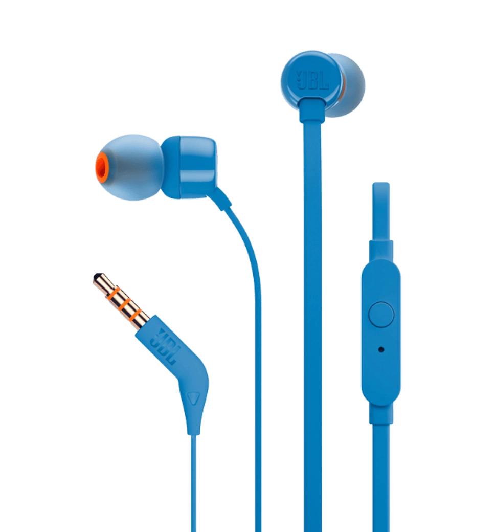 Навушники з мікрофоном JBL Tune 110 Blue (JBLT110BLU)