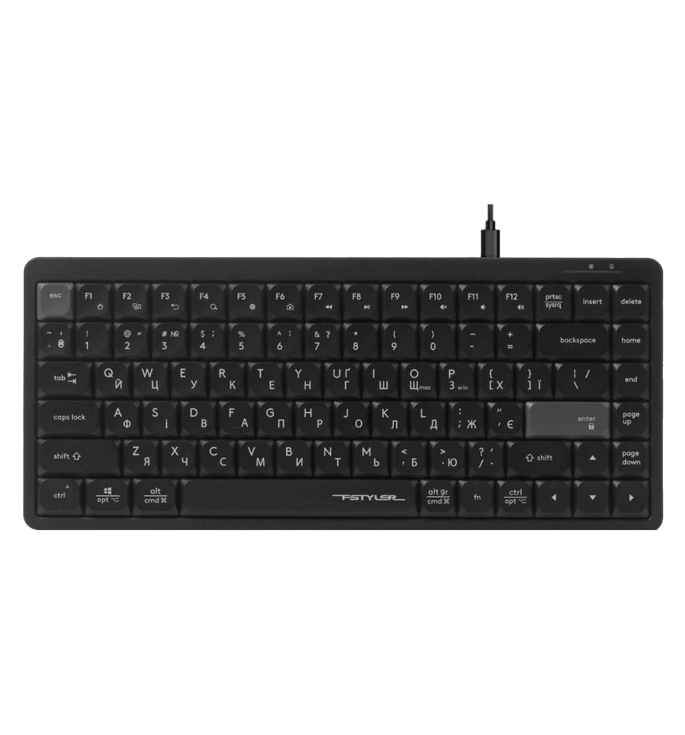 Клавиатура A4-Tech Fstyler FX53 (Black), цвет черный, USB