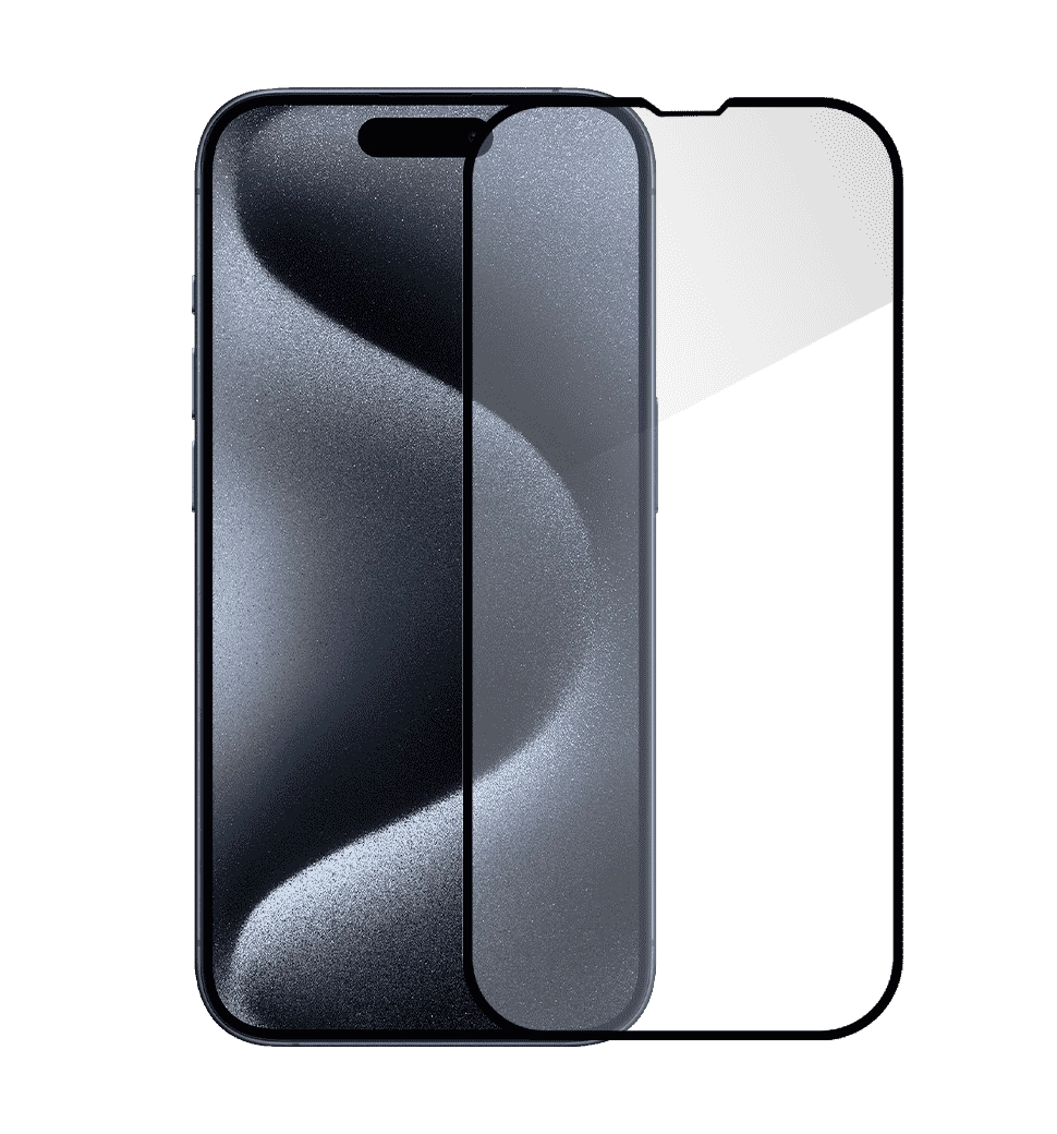 Защитное стекло Monblan для iPhone 15 Pro Max 2.5D Anti Static 0.26mm (Black)