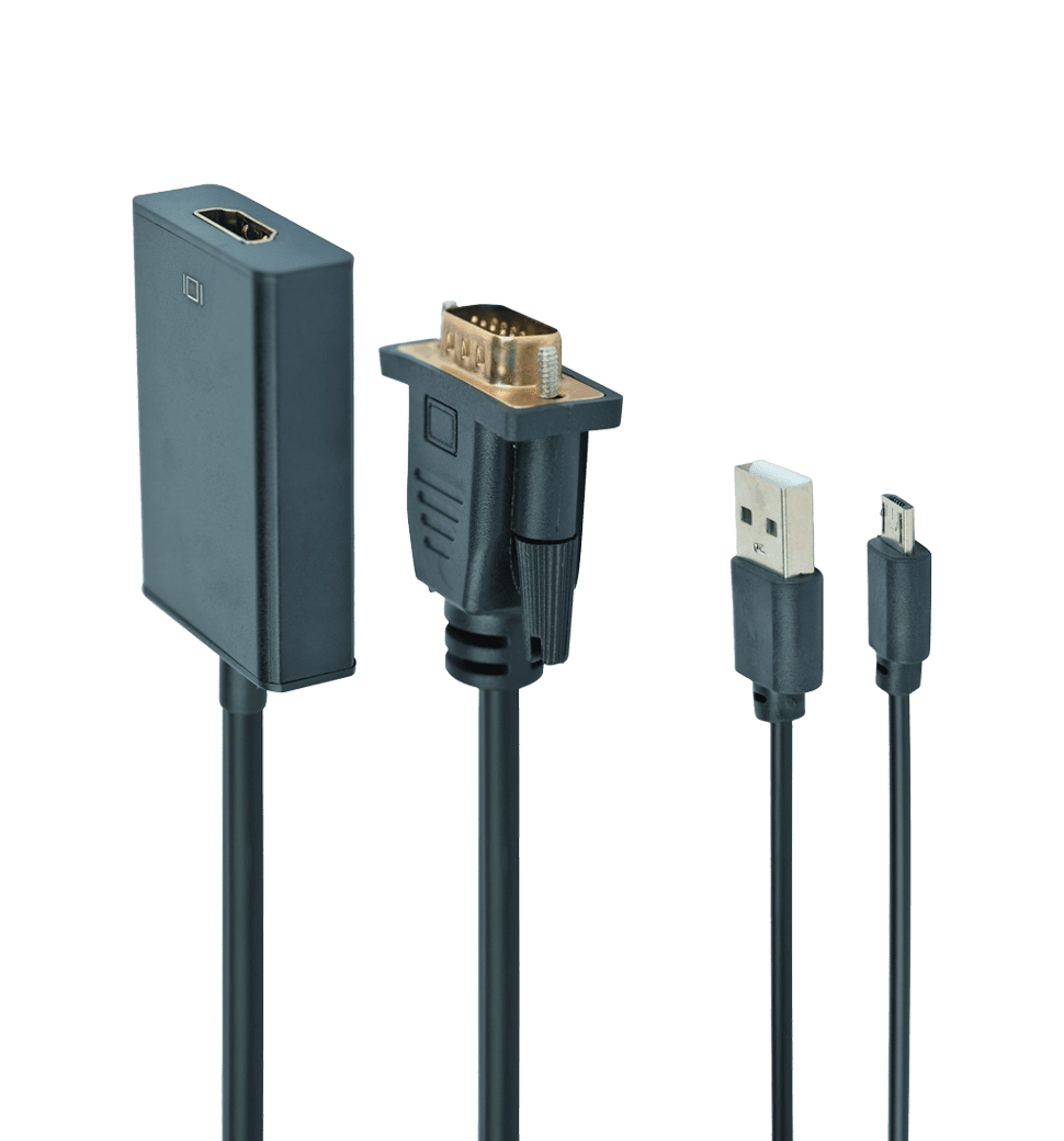 Преобразователь VGA видео в цифровой HDMI сигнал Cablexpert A-VGA-HDMI-01