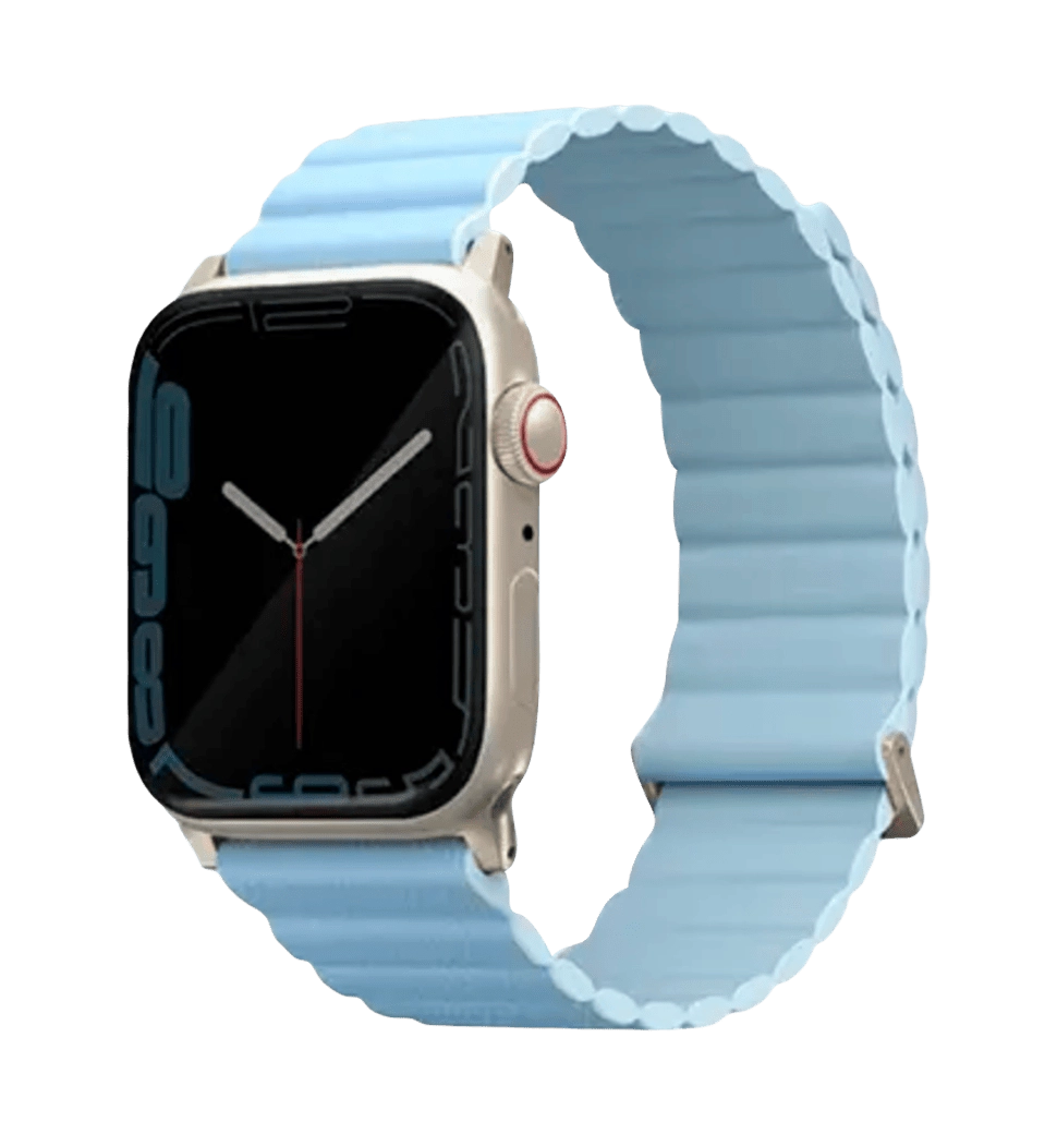 Ремінець Uniq Revix Premium для Apple Watch 49 | 45 | 44 | 42 mm arctic-soft blue (UNIQ-41MM-REVPARTSBLU)