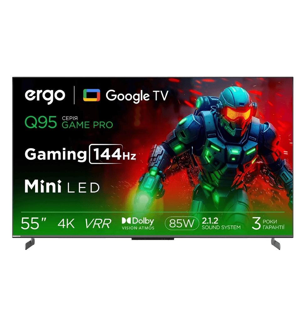 Телевизор ERGO 55MQ95 Game PRO жидкокристаллический