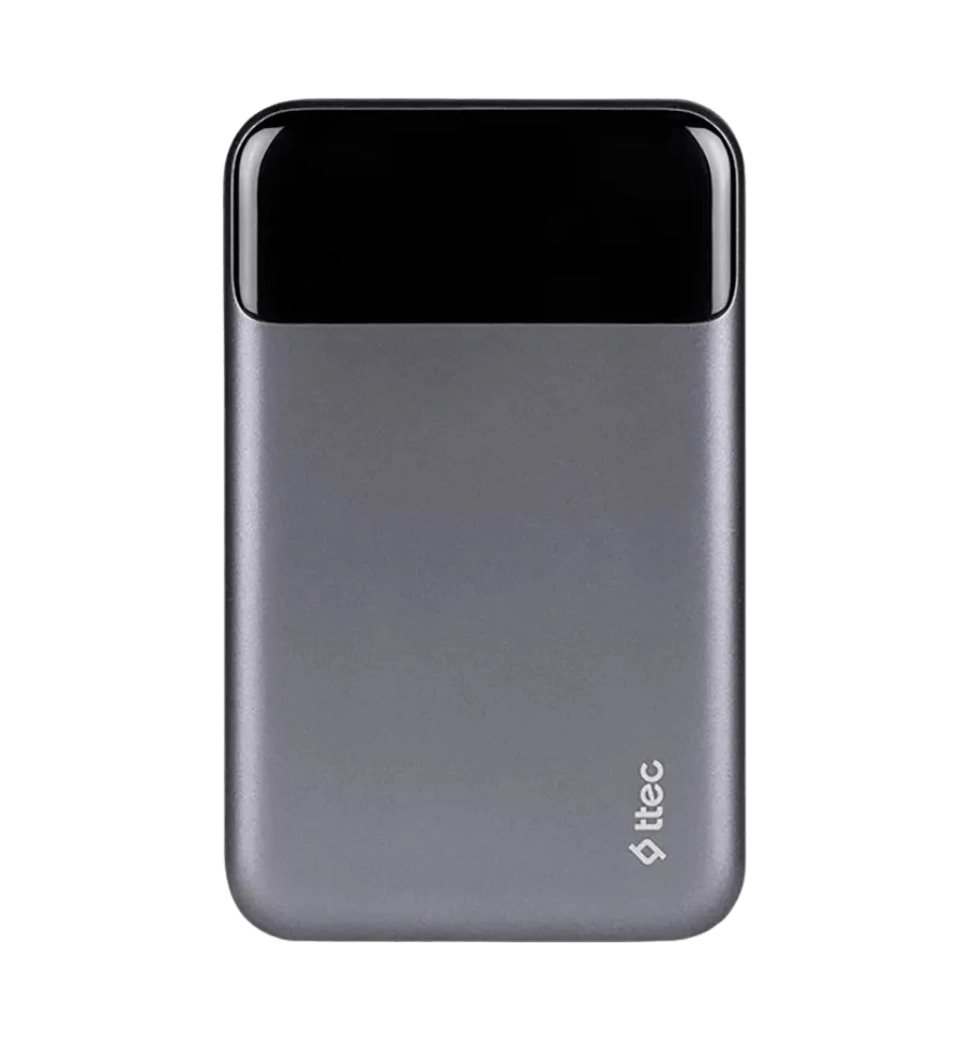 Пуэрбанк Ttec 20000mAh ReCharger Pro LCD Space Gray (2BB218UG)