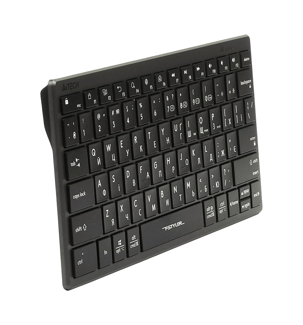 Клавіатура  A4-Tech Fstyler FBX51C бездротова, сіра