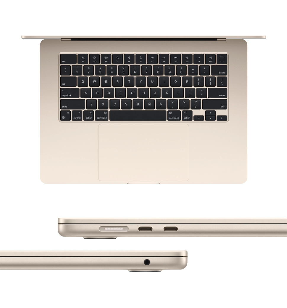 Macbook Air 15 Apple M3/8CPU/10GPU/24GB/1TB SSD/ Starlight  2024 (Z1BT000KB)