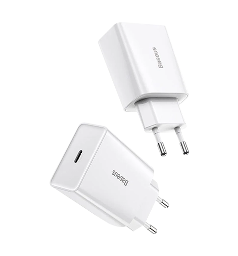 Адаптер Baseus Speed Mini PD Charger Type-C 20W White (CCFS-SN02)