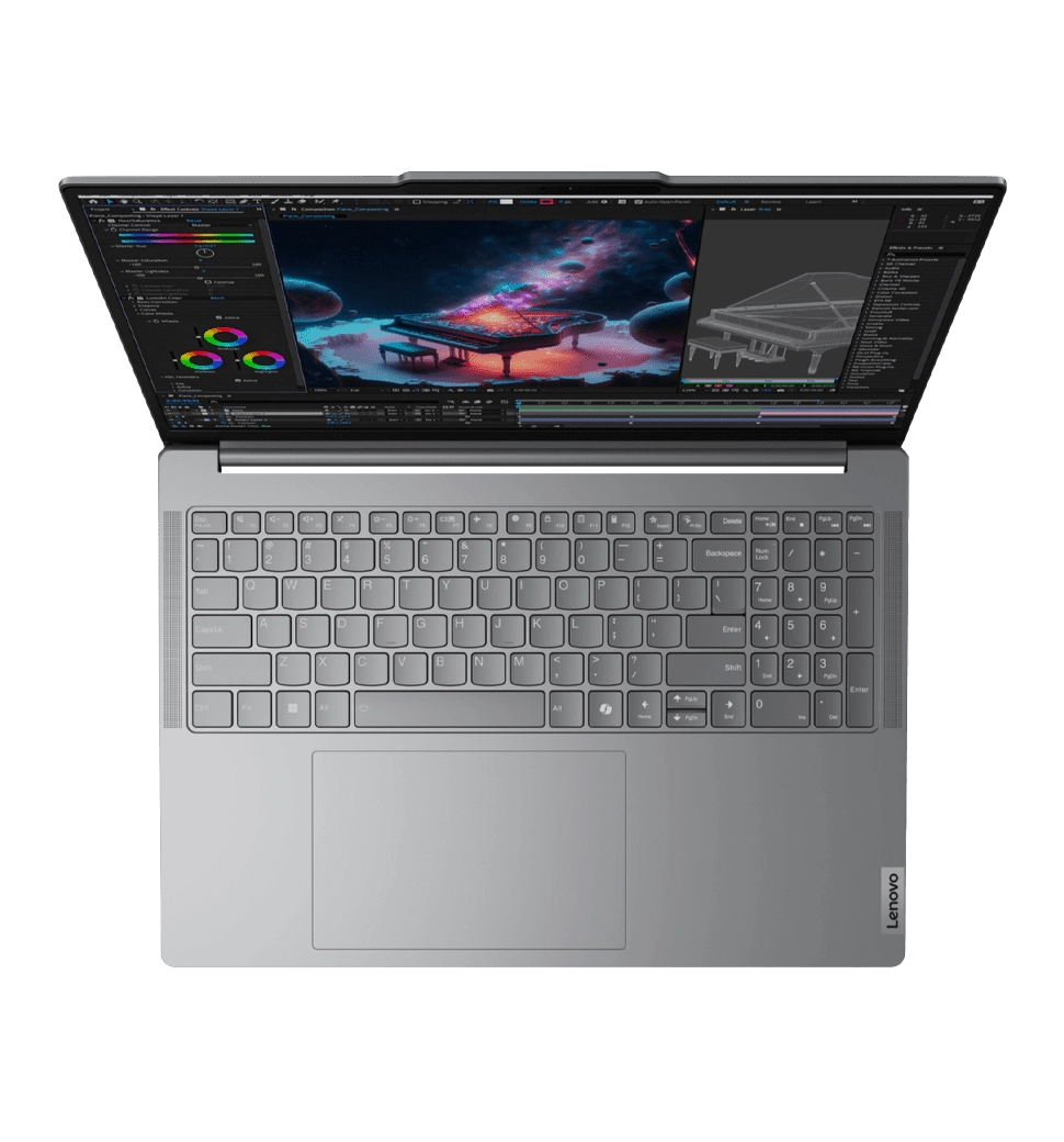 Ноутбук 16” Lenovo Yoga Pro 9 16IMH9 (83DN005XRA)/Intel Ultra 9-185H/32GB/1TB SSD/RTX 4060-8/DOS/Grey