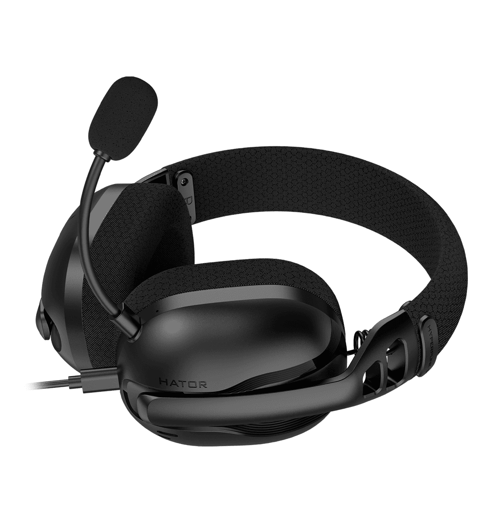 Ігрова гарнітура HATOR HYPERPUNK 3 Hi-Res (ESH10) USB7.1 black, Bluetooth phone calls, SyncHUB