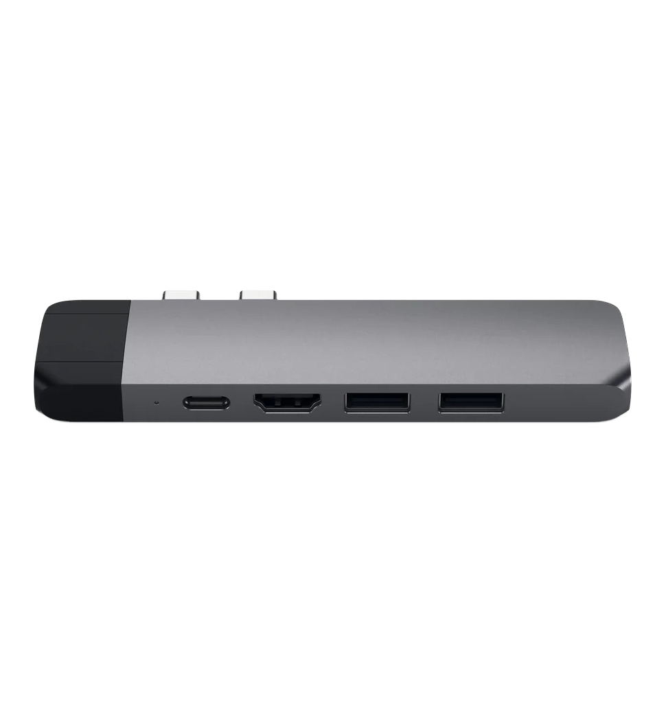 Хаб Satechi Aluminum Type-C Pro Hub Adapter with Ethernet Space Gray (ST-TCPHEM)