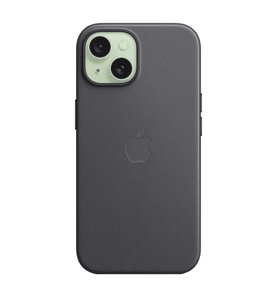 Чехол iPhone 15 Plus FineWoven Case with MagSafe - Black (MT423)