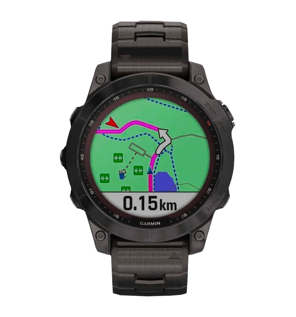 Garmin Fenix 7 Sapphire Solar C. Grey DLC Titanium w. Carbon Grey DLC V. Titanium Band (010-02540-39)