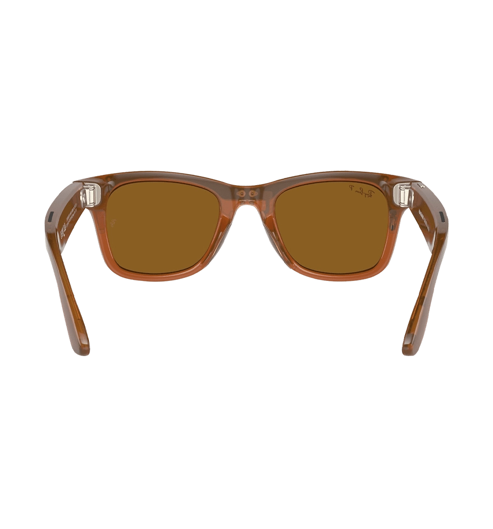 Смарт-очки Ray-Ban Meta Wayfarer Shiny Caramel/Polar Brown size L (RW4006 670683 50-22)