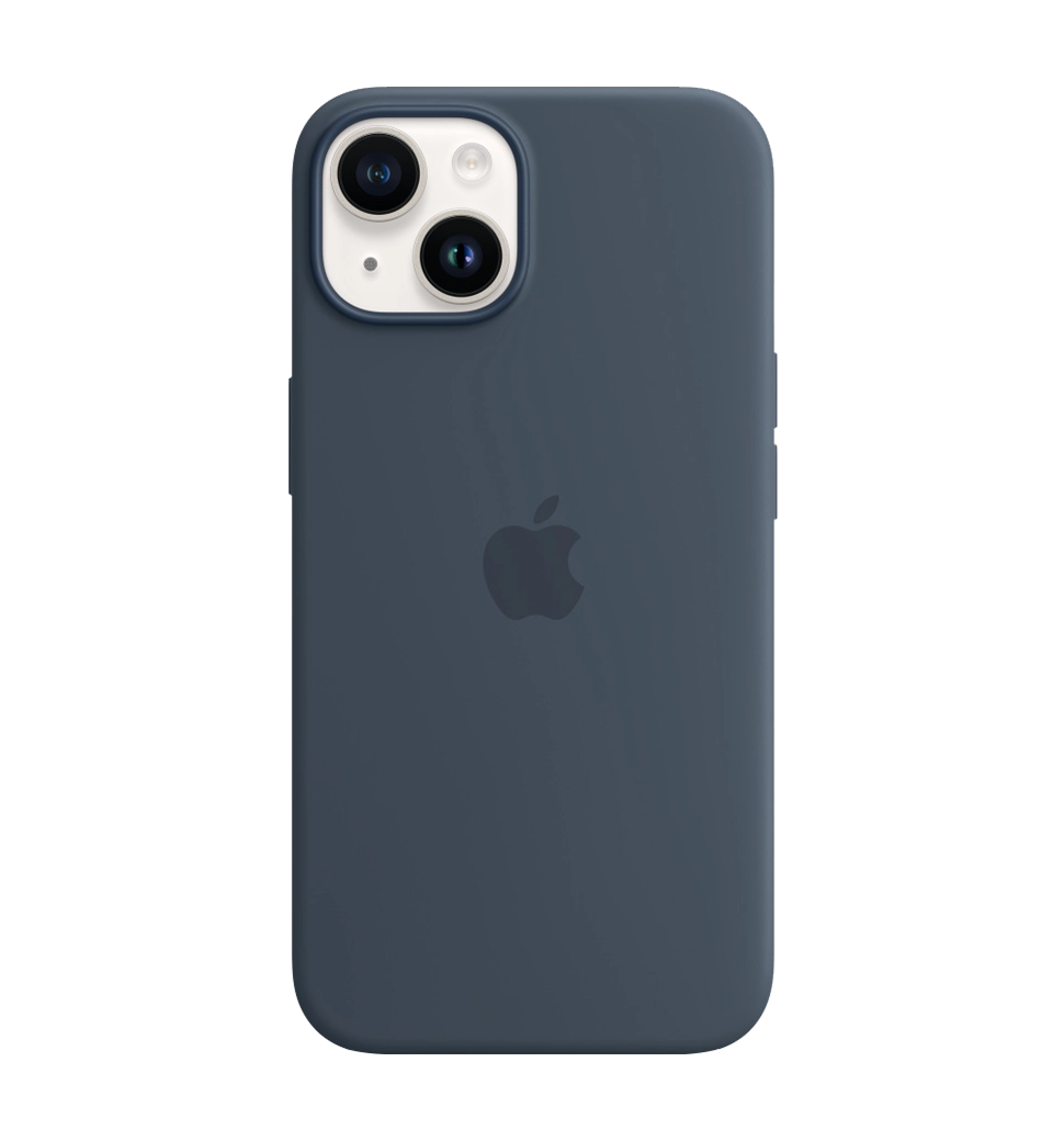 Чохол Силіконовий iPhone 14 Silicone Case with MagSafe Storm Blue (MPRV3) — фото 3