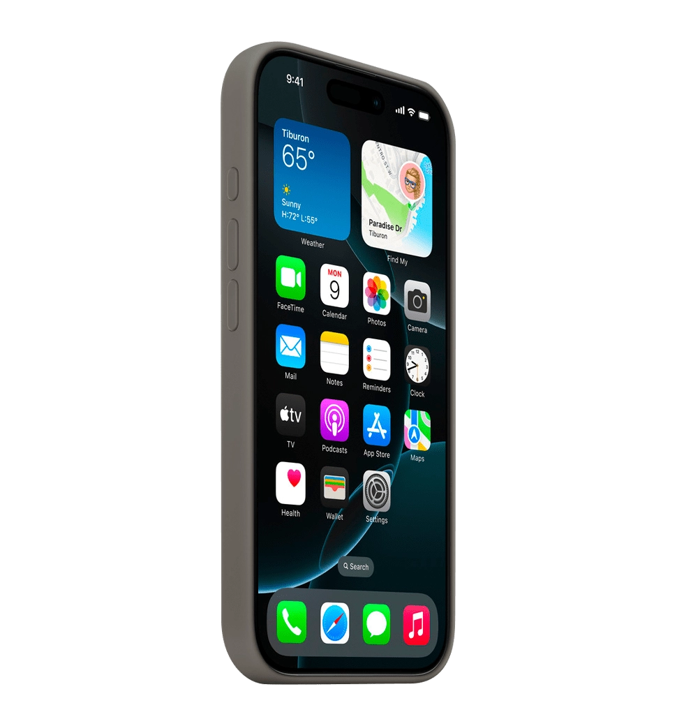 Чохол iPhone 16 Pro Silicone Case with MagSafe - Stone Gray (MYYL3)
