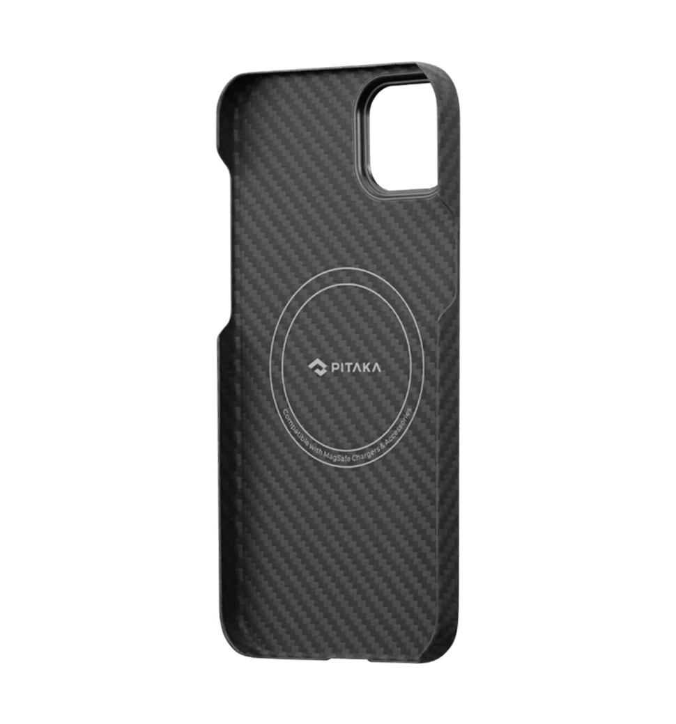 Чохол Pitaka MagEZ Case 3 Twill 1500D Black/Grey for iPhone 14 (KI1401) — фото 2