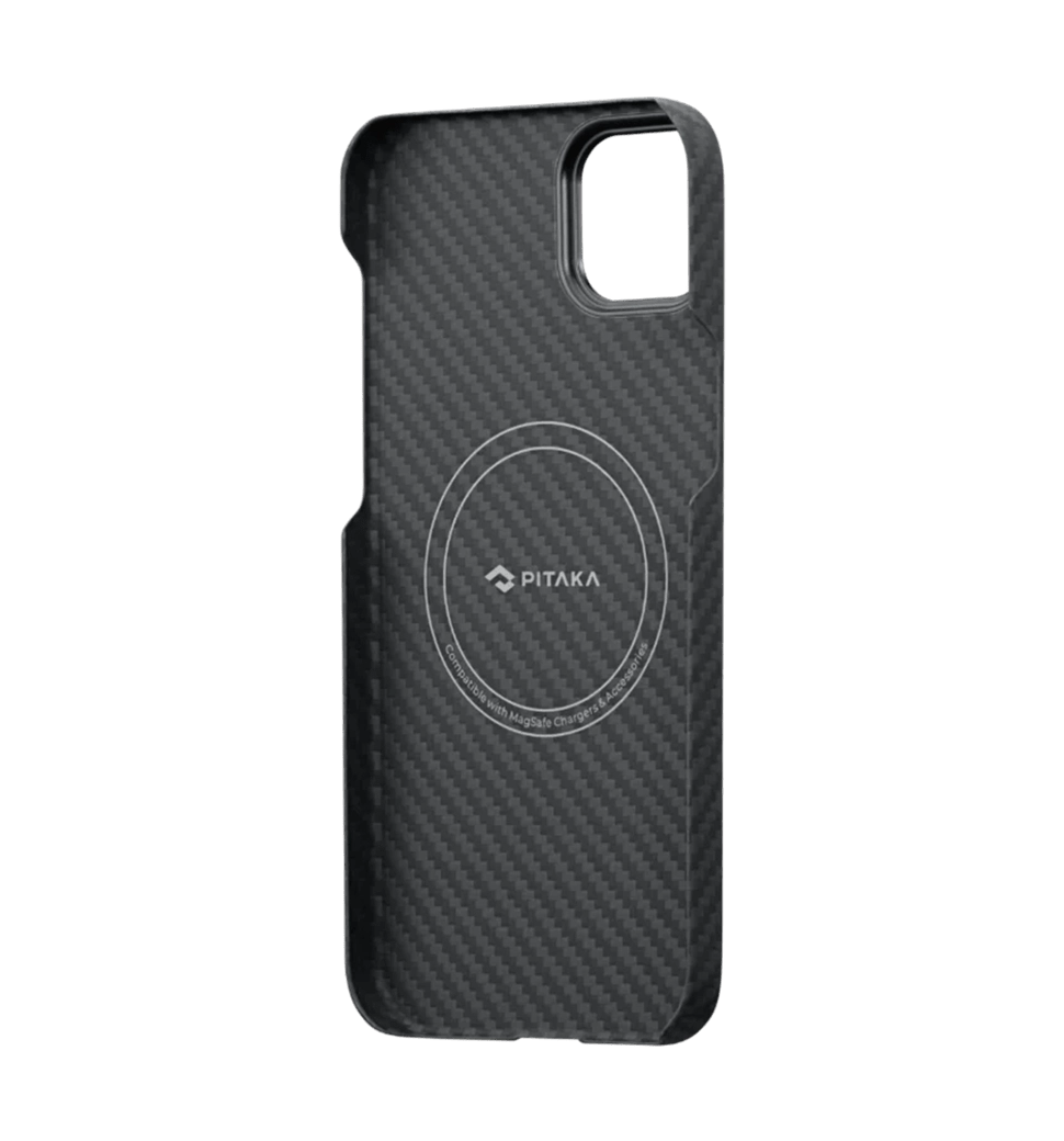 Чохол Pitaka MagEZ Case 3 Twill 1500D Black/Grey for iPhone 14 (KI1401)