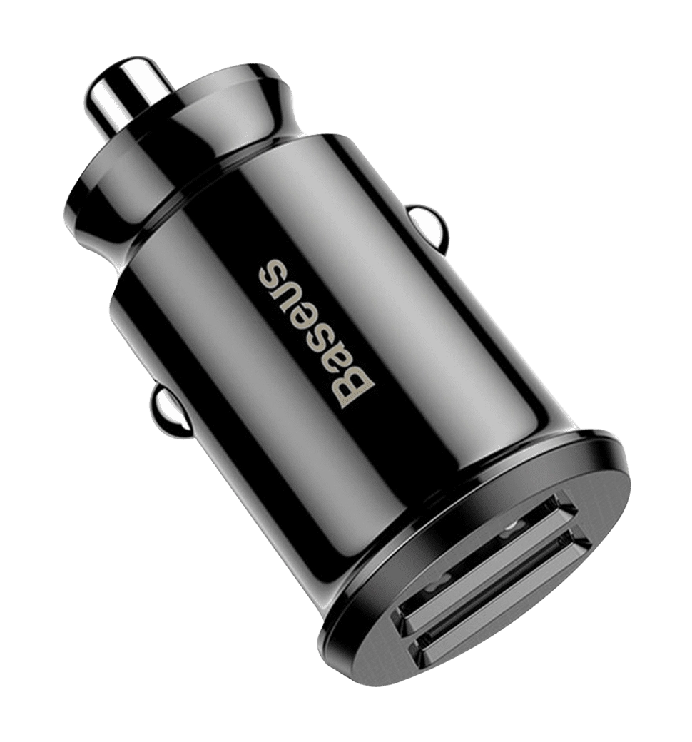 АЗП Baseus Grain 3.1A 2USB (black) (CCALL-ML01)