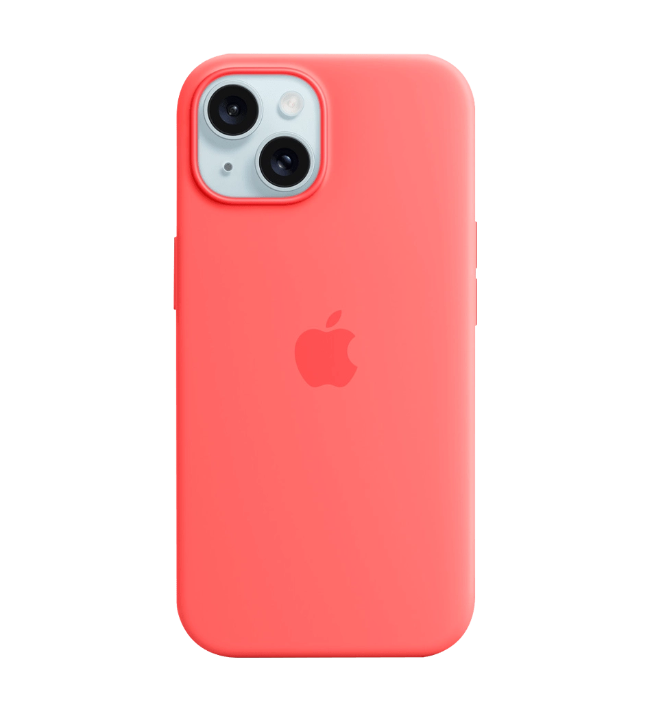 Чехол силіконовий iPhone 15 Silicone Case with MagSafe Guava (MT0V3)