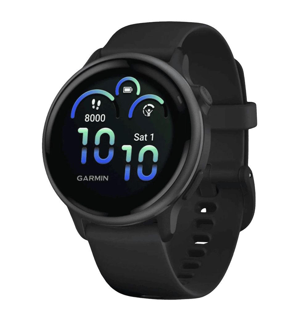 Смарт годинник Garmin Vivoactive 5 Slate Aluminum Bezel with Black Case and Silicone Band (010-02862-10/50)