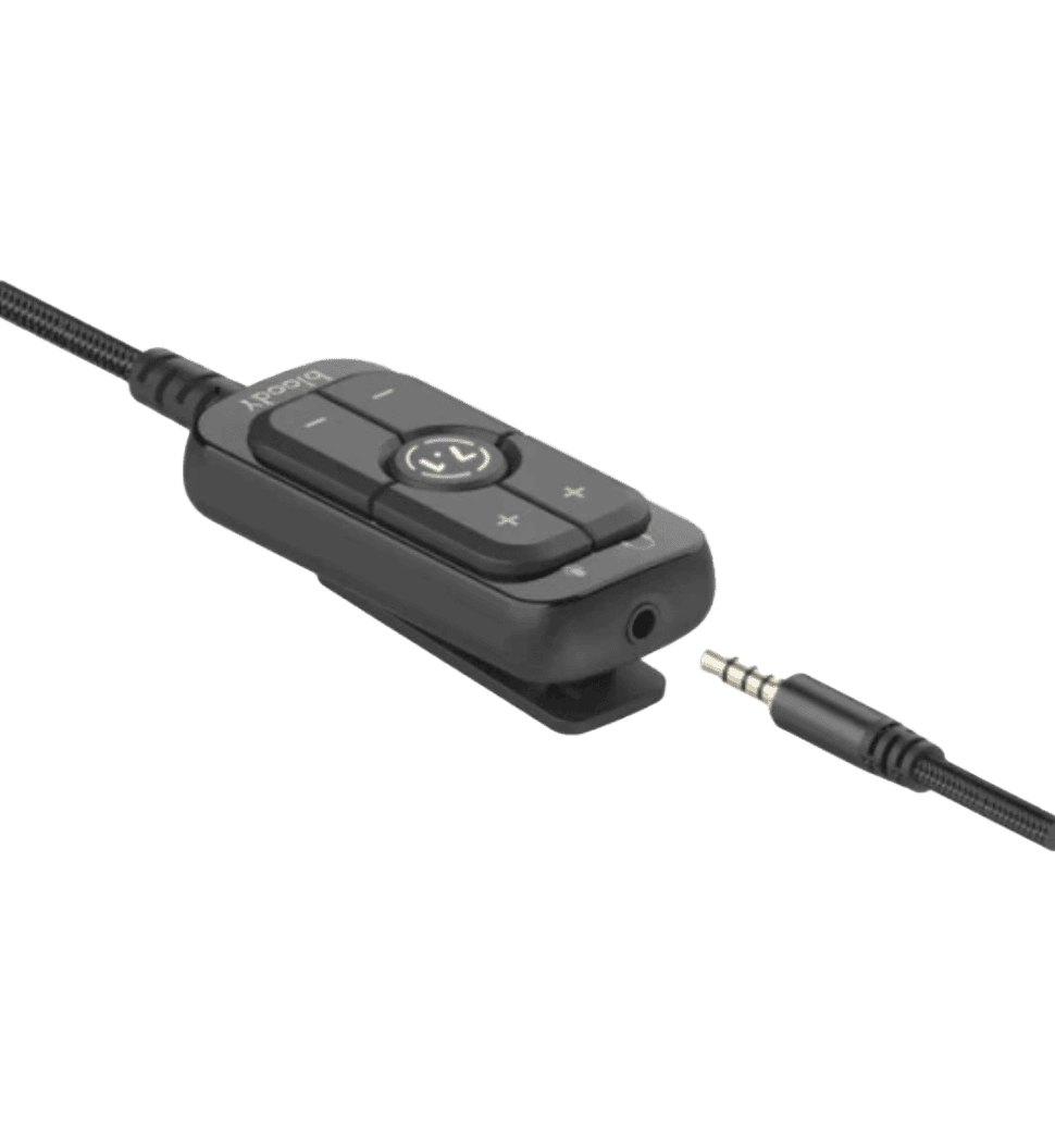 Гарнітура ігрова Bloody M590i USB + 4-Pin 3.5 mm, колір чорно-червоний