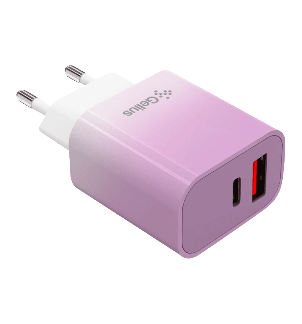 Адаптер Gelius Merge GP-HC060 (1Type-C)(PD/QC3.0/PPS) 30W Violet
