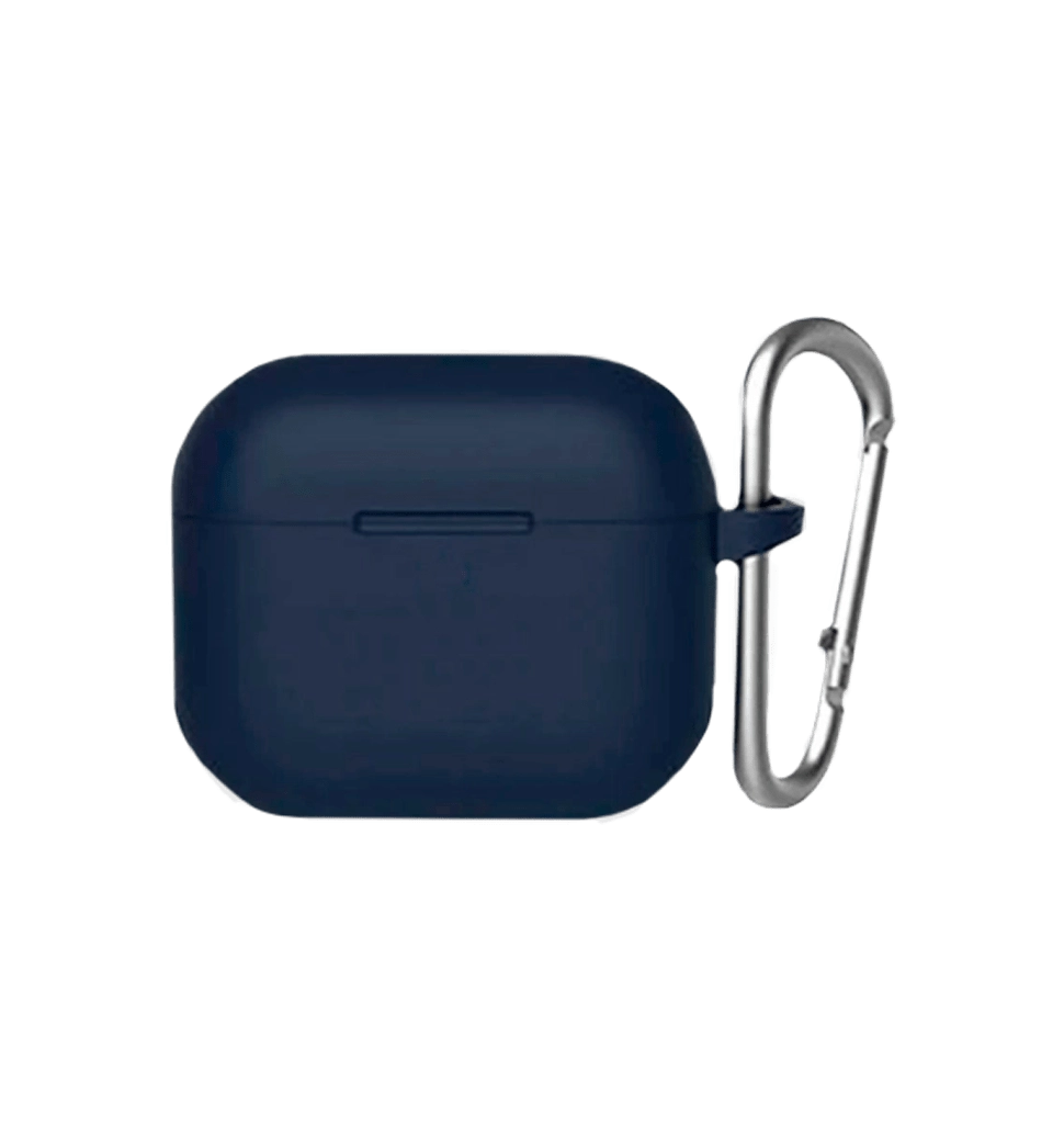 Чохол Blueo Liquid Silicone Case for AirPods 3 with Carbine Deep Blue