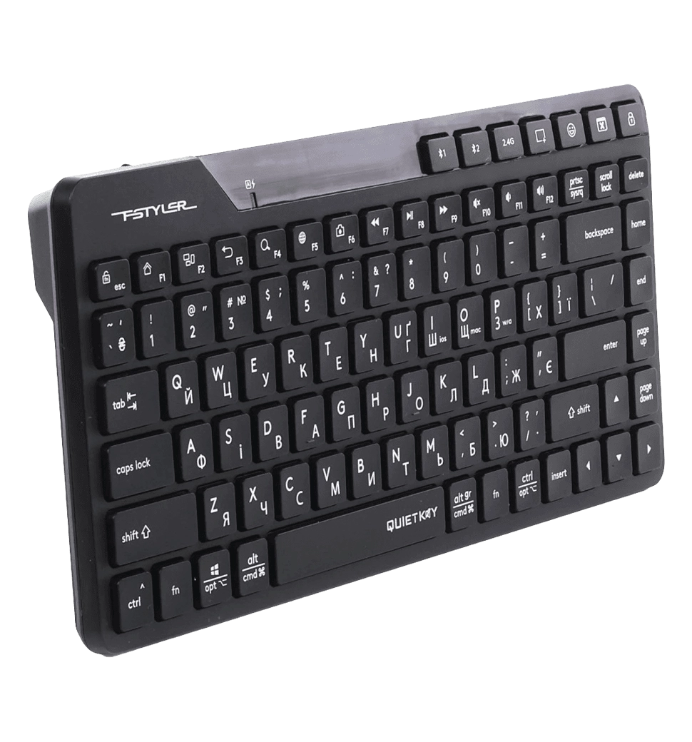 Клавіатура бездротова A4Tech Fstyler FBK26C AS, колір чорний