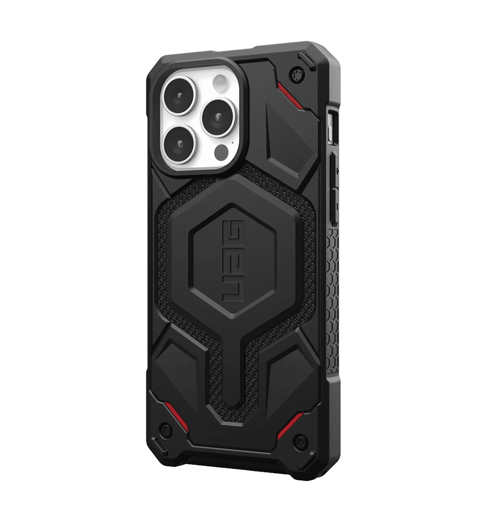 Чехол UAG iPhone 15 Pro Max Monarch Pro Magsafe, Kevlar Black (114222113940)