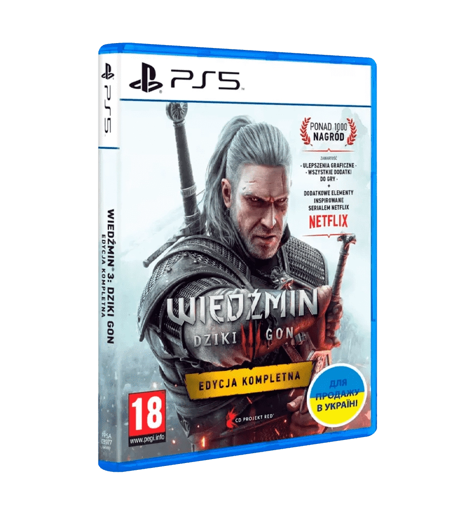 Гра консольна PS5 The Witcher 3: Wild Hunt Complete Edition, BD диск
