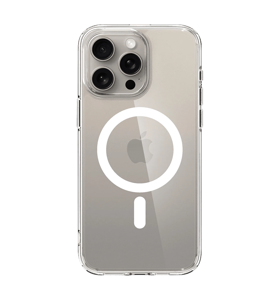 Чохол Spigen для Apple iPhone 15 Pro Ultra Hybrid MagFit, White (ACS06715)