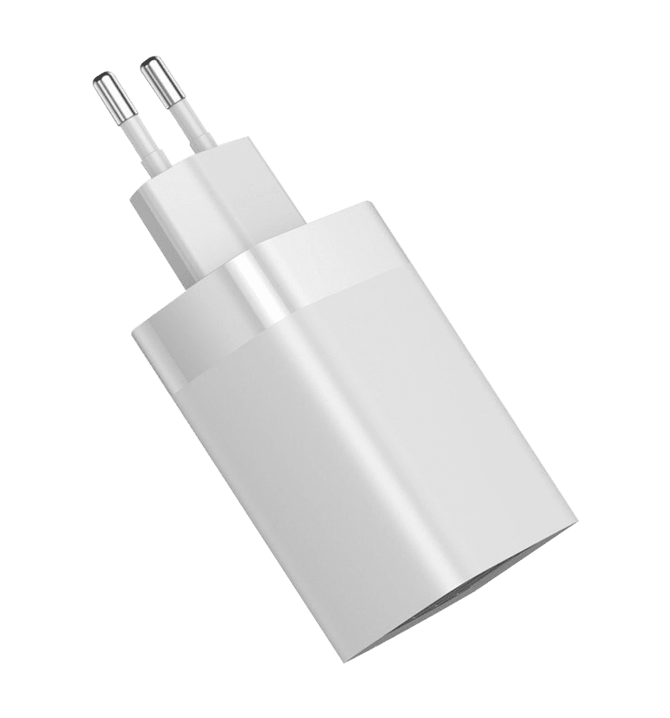 Адаптер Baseus Mirror Lake Digital Display 4USB Travel Charger 30W White (CCJMHB-B02)