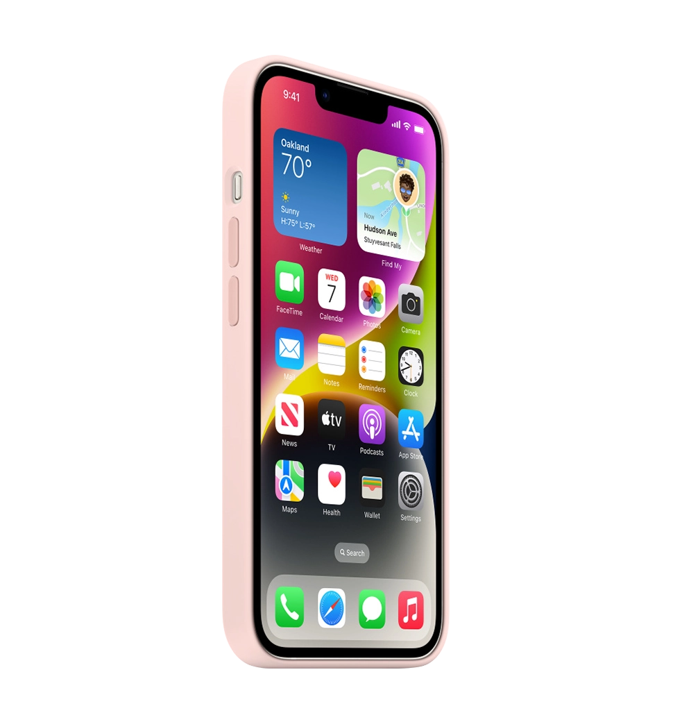 Чохол Силіконовий iPhone 14 Silicone Case with MagSafe Chalk Pink (MPRX3) — фото 6