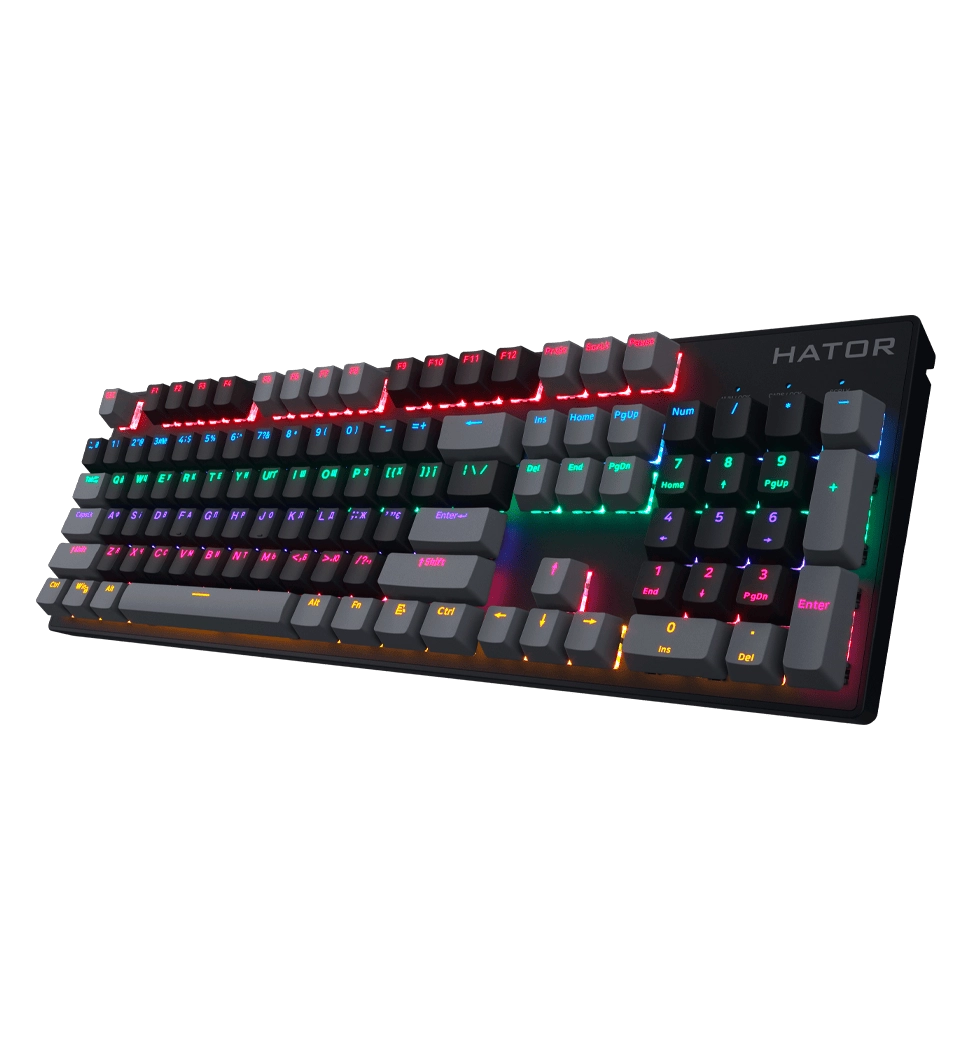 Клавіатура механічна HATOR Starfall Rainbow Origin Blue (HTK-609-BGB)