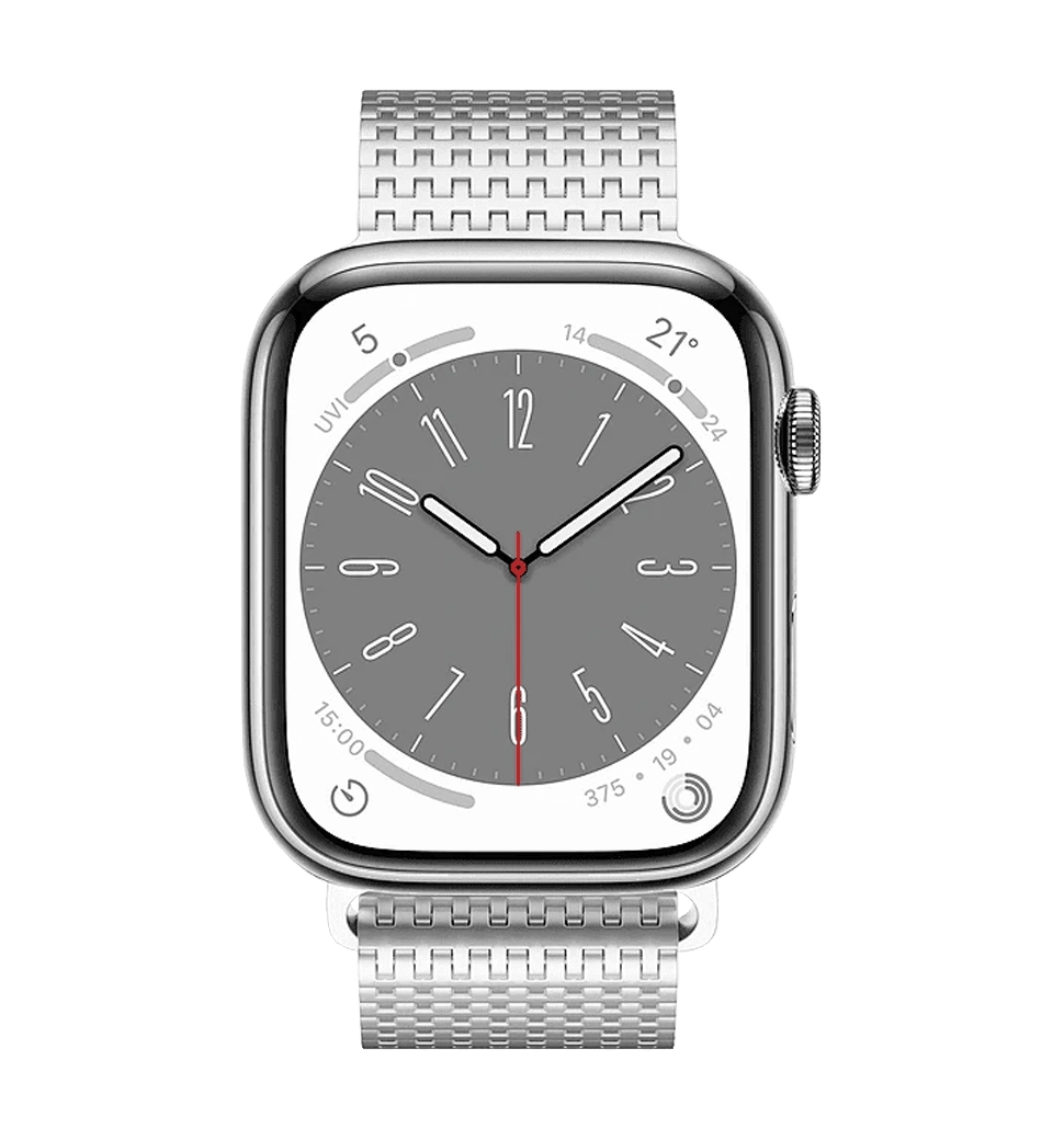 Ремешок Wiwu для Apple Watch 38/40/41mm Domino band Silver
