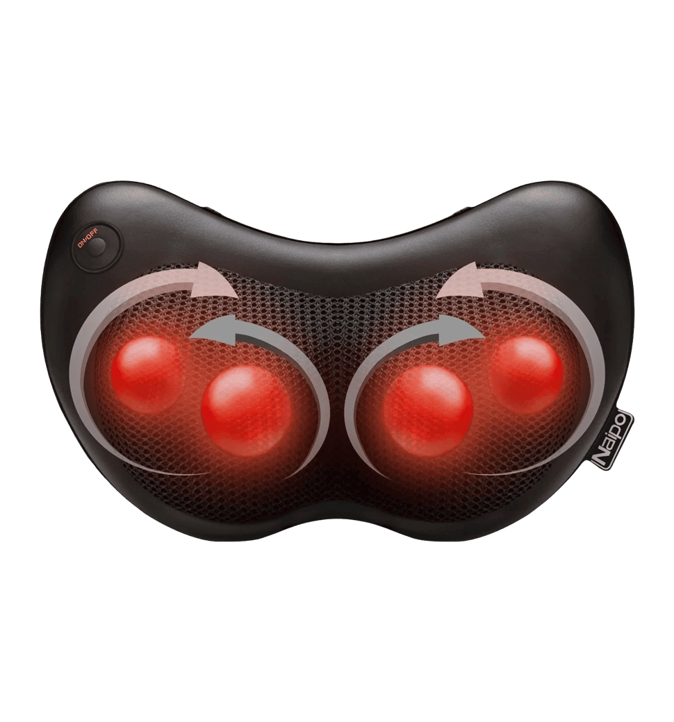 Массажер-подушка NAIPO Shiatsu Pillow Massager with Heat for Back and Neck для плечей и шеи с подогревом