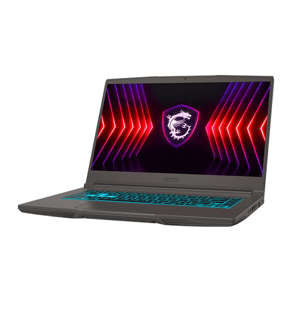 Ноутбук 15.6" MSI Thin 15 (B12VE-1833XUA)/Intel i7-12650H/16GB/512 SSD/RTX4050-6/DOS/Black
