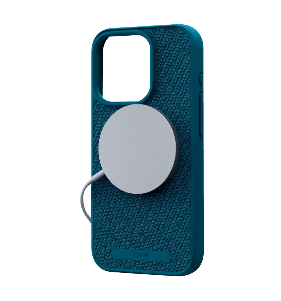 Чехол Njord Fabric MagSafe Case Deep Sea for iPhone 15 Pro (NA53FA01)
