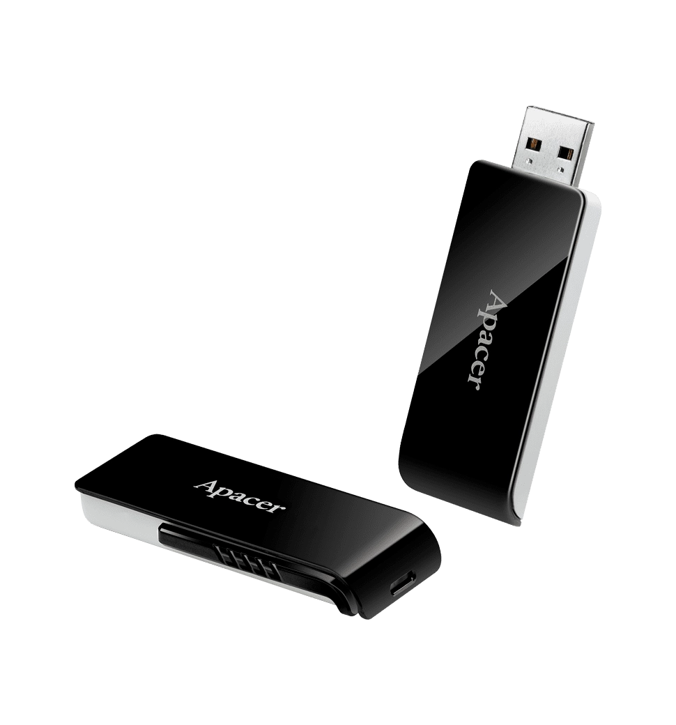 Флешка Apacer 3.2 (AH350) 128GB Black (AP128GAH350B-1)