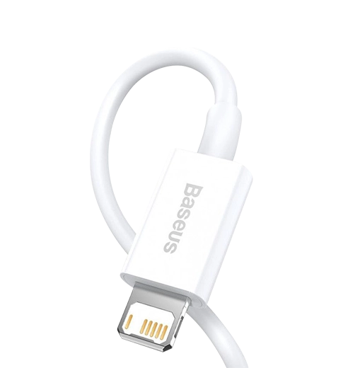 Кабель Baseus Superior Series Fast Charging Lightning 2.4A (1m) white (CALYS-A02)