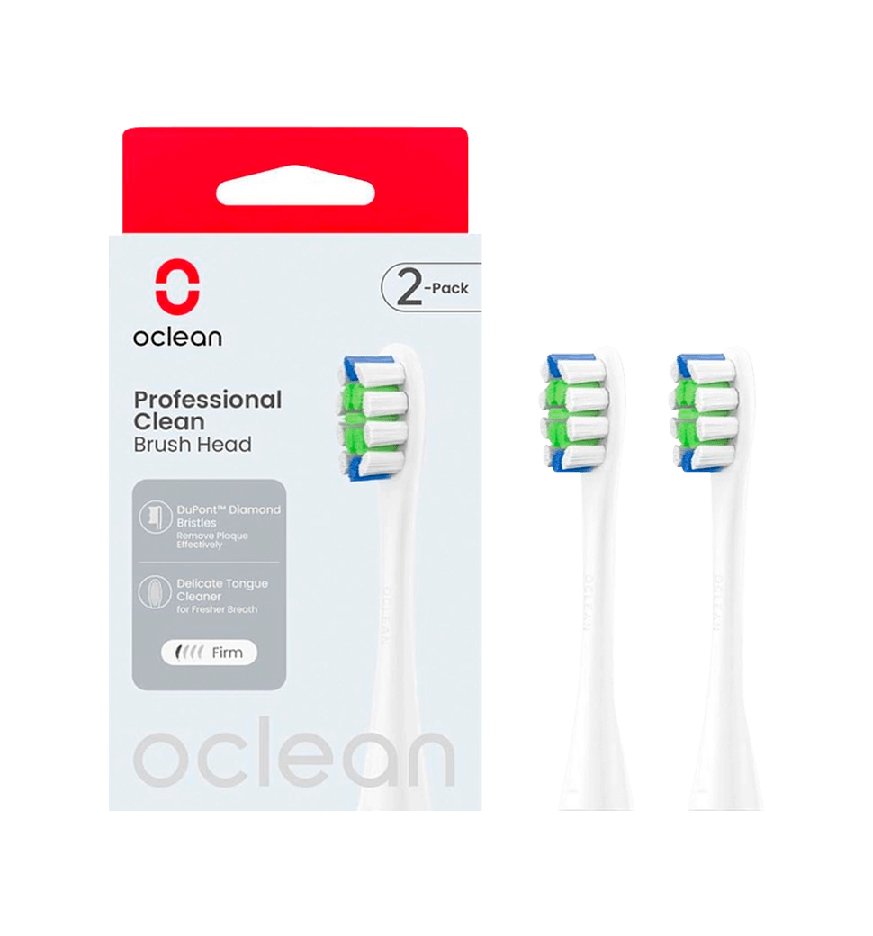 Насадка для зубной електрощетки Oclean P1C1 W02 Professional Clean Brush Head White (2 шт) (69708105