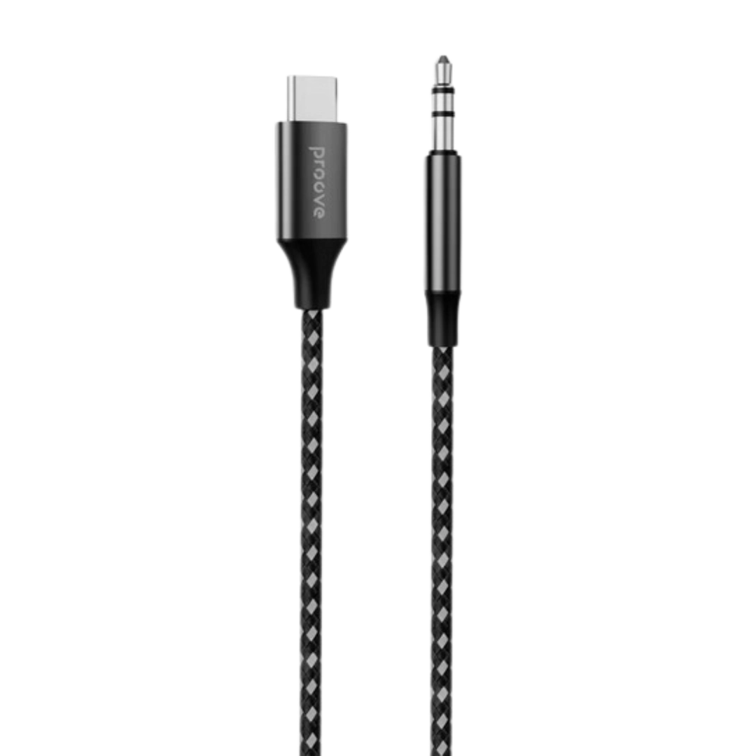 Перехідник AUX Proove SoundMesh Type-C to 3.5mm (gray)